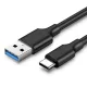 Ugreen USB - USB-C kábel 1,5 m (fekete)