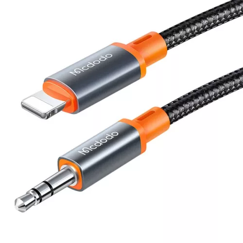 Mcdodo CA-0780 Lightning - 3.5mm AUX mini jack kábel, 1.2m (fekete)