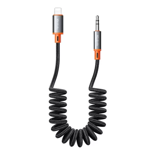 Mcdodo CA-0890 Lightning - 3.5mm AUX mini jack kábel, 1.8m (fekete)