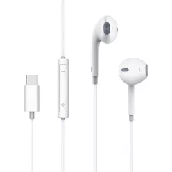 Mcdodo HP-6070 vezetékes fülhallgató USB-C (fehér)