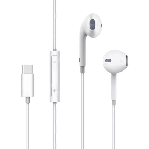 Mcdodo HP-6070 vezetékes fülhallgató USB-C (fehér)