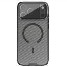 Apple iPhone 17 Pro Max átlátszó fekete Nillkin CamShield Pro mágneses tok