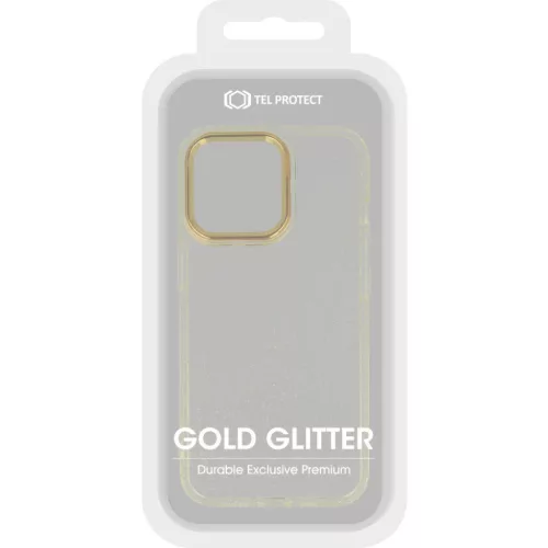 iPhone 13 Pro Max Tel Protect Gold Glitter tok arany