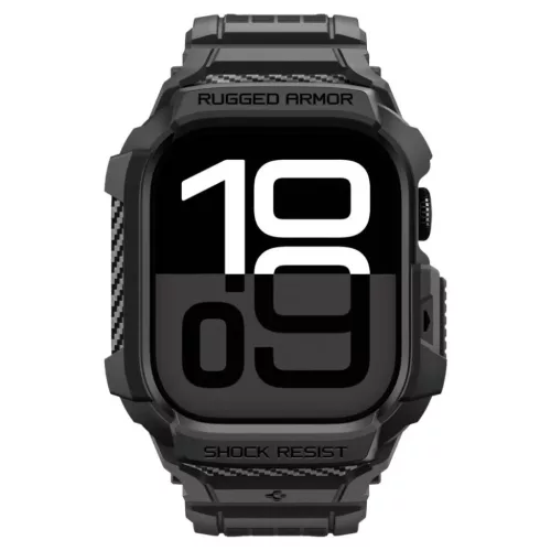 Apple Watch 10 / 11 42mm Spigen Rugged Armor "Pro" V2 matt fekete tok