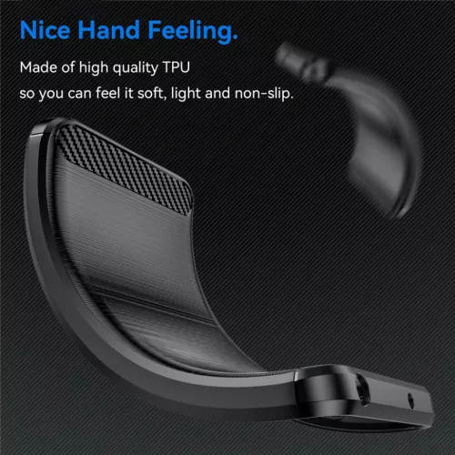Samsung Galaxy S26 Ultra Fekete Techsuit Carbon Silicone tok