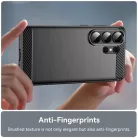 Samsung Galaxy S26 Ultra Fekete Techsuit Carbon Silicone tok
