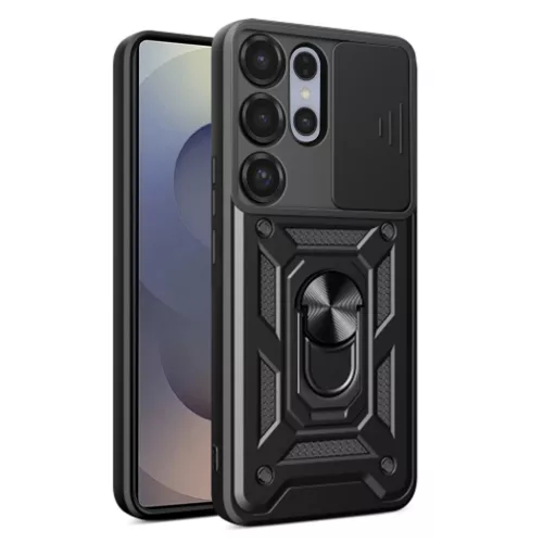 Samsung Galaxy S26 Ultra Techsuit CamShield Series - Fekete tok