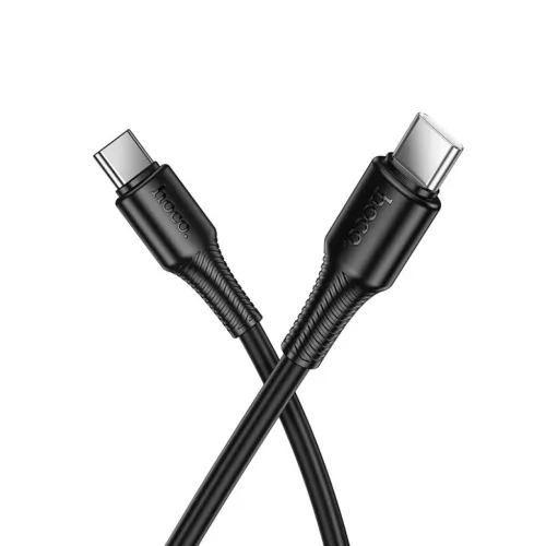 USB-C - USB-C Hoco 3A 60W 1 m X120 fekete Kábel