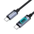 BWOO X324CC fonott gyors töltőkábel fénykijelzővel PD 60W USB-C - USB-C