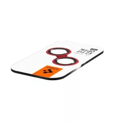   iPhone 14/14 Plus/15/15 Plus Spigen Optik.TR 2x kameralencsevédő 9H üveg piros