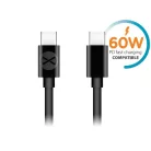 Forever USB-C - USB-C kábel 1,0 m 60W fekete