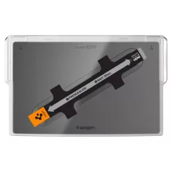   Tesla Model X 2022/ Model S 2021 Spigen Glas.TR EZ Fit kijelzővédő üvegfólia + felhelyezőkeret