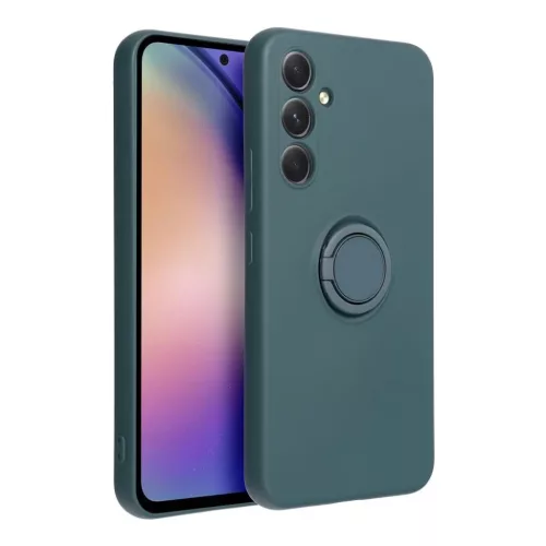 Samsung Galaxy A54 5G Forcell Szilikon ring tok zöld