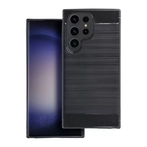 Samsung Galaxy A54 5G Carbon szénszál mintájú TPU tok fekete
