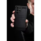 Samsung Galaxy A54 5G Carbon szénszál mintájú TPU tok fekete