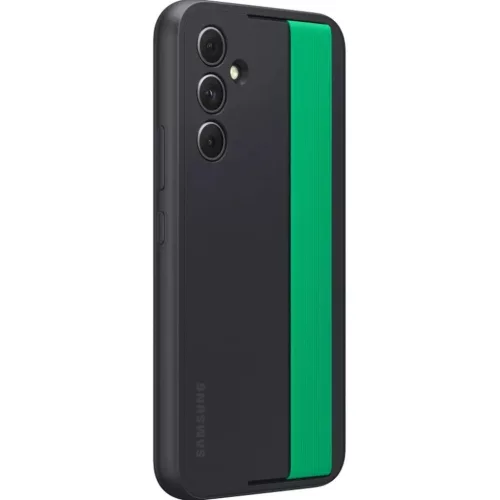 Samsung Galaxy A54 5G gyári szilikon tok zöld pánttal fekete (EF-XA546CBEGWW)