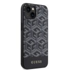 iPhone 14 Guess PU G Cube MagSafe kompatibilis tok fekete