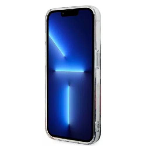 iPhone 14 Pro Max Guess PC/TPU Flowers IML MagSafe kompatibilis tok (GUHMP14XHCFWSA)