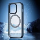 iPhone 15 Pro Max Dux Ducis Aimo Mag MagSafe kompatibilis ütésálló telefontok fekete