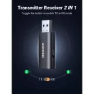 UGREEN CM523 Audio adapter, USB-A 3.5 mm Jack, Bluetooth 5.1 fekete