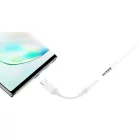 Samsung gyári USB-C - 3.5mm jack átalakító adapter fehér (EE-UC10JUWE) DAC