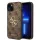 iPhone 15 Guess PU 4G Metal Logo telefontok barna (GUHCP15S4GMGBR)