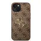 iPhone 15 Guess PU 4G Metal Logo telefontok barna (GUHCP15S4GMGBR)