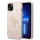 iPhone 15 Guess PU 4G Metal Logo telefontok rózsaszín (GUHCP15S4GMGPI)