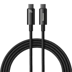 Baseus Tungsten Gold USB-C - USB-C kábel 240W 3m (fekete)