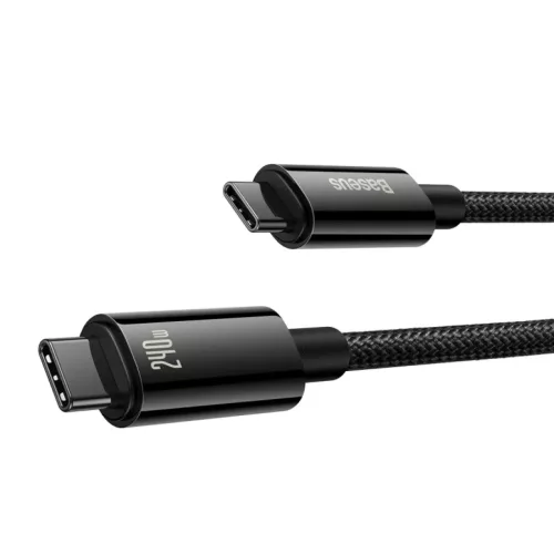 Baseus Tungsten Gold USB-C - USB-C kábel 240W 3m (fekete)