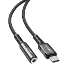 Acefast C1-07 USB-C - mini jack 3.5mm átalakító adapter 18cm (fekete)