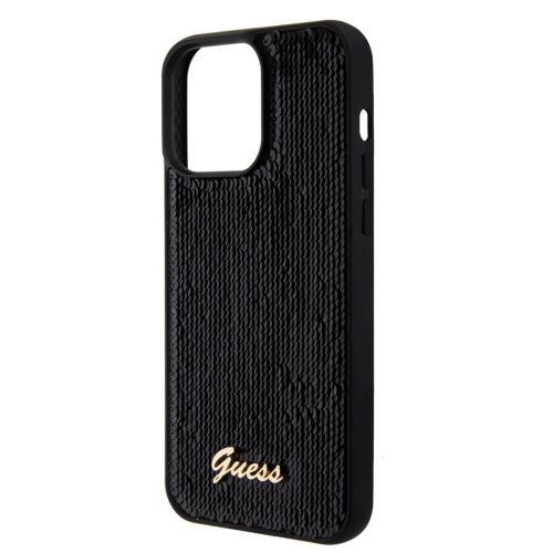 iPhone 15 Pro Max Guess Sequin Script Logo tok fekete (GUHCP15XPSFDGSK)