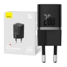 Baseus GaN5 mini USB-C hálózati töltő adapter 20W (fekete)