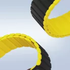 Apple Watch SE, 9, 8, 7, 6, 5, 4, 3, 2, 1 (41, 40, 38 mm) Dux Ducis Univerzális mágneses óraszíj (LD verzió) fekete-sárga