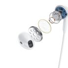 Dudao Magnetic Suction in-ear vezeték nélküli Bluetooth fülhallgató fehér (U5B)