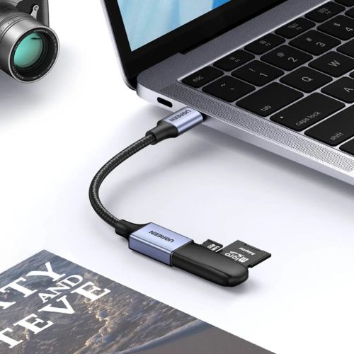 Ugreen OTG adapter kábel USB-C - USB-A 5Gb/s 0.15m fekete (US378)