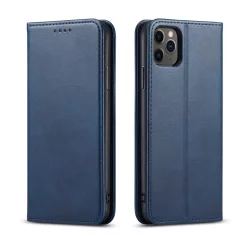   Honor 70 mágneses PU bőr fliptok kártyatartóval pánt nélküli kék Alphajack