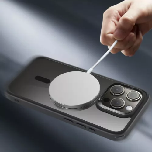 iPhone 15 Pro Max ESR CH HaloLock MagSafe átlátszó/fekete tok
