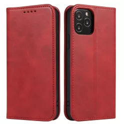   Honor 70 mágneses PU bőr fliptok kártyatartóval pánt nélküli piros Alphajack