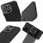 iPhone 13 Pro Max Liquid Glitter Camera tok fekete