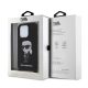 iPhone 15 Pro Max Karl Lagerfeld Liquid Silicone Crossbody Ikonik fekete tok (KLHCP15XSCBSKNK)