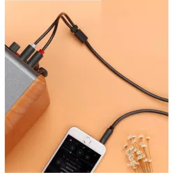 UGREEN AV116 kábel Jack 3,5 mm 2RCA 3 m fekete