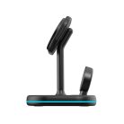 Tech-Protect QI15W A27 3 az 1-ben MagSafe-kompatibilis vezeték nélküli töltő fekete