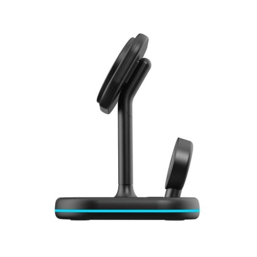 Tech-Protect QI15W A27 3 az 1-ben MagSafe-kompatibilis vezeték nélküli töltő fekete