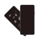 iPhone 15 Plus 6D Kijelzővédő 9H Üvegfólia fekete