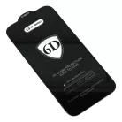iPhone 15 Plus 6D Kijelzővédő 9H Üvegfólia fekete