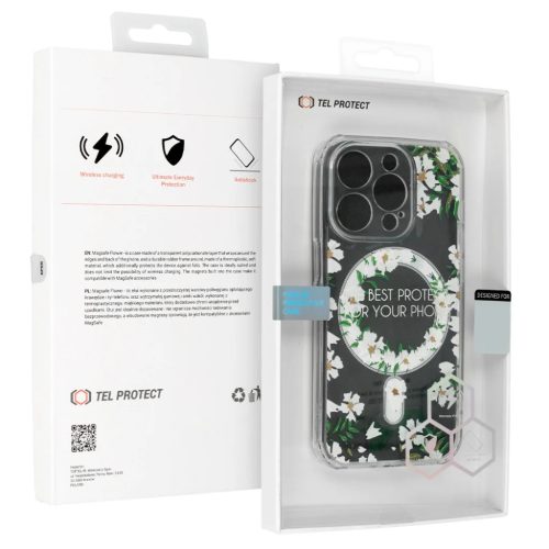 iPhone 15 Pro Max Tel-Protect Flower tok MagSafe kompatibilis (design 5)