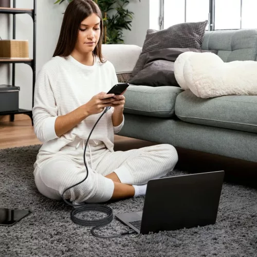 Tech-Protect Ultraboost USB - Type C kábel 66W 6A 0.5m szürke