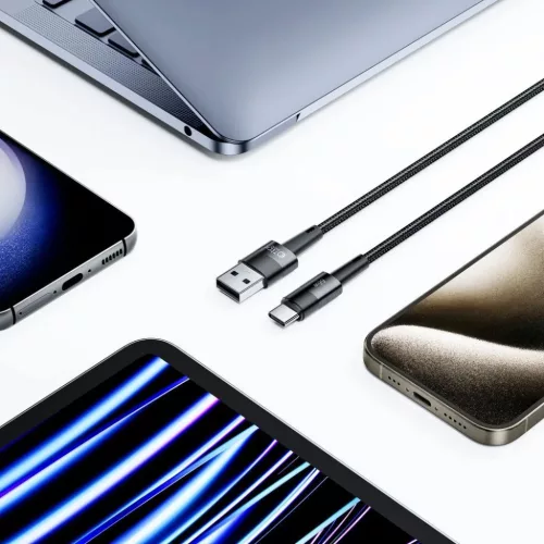 Tech-Protect Ultraboost USB - Type C kábel 66W 6A 0.5m szürke