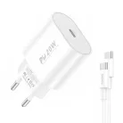 Foneng EU39 hálózati töltő adapter USB-C PD 3.0 20W + USB-C - USB-C kábel